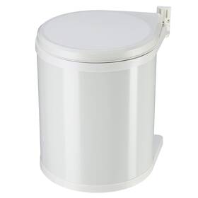 3555-001 Hailo Compact-box M Trash Can 4 Gallon Lid-lift Small Kitchen Bin White 15l