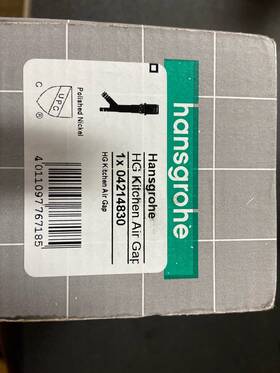 04214830 Hansgrohe Dishwasher Air Gap In Polished Nickel