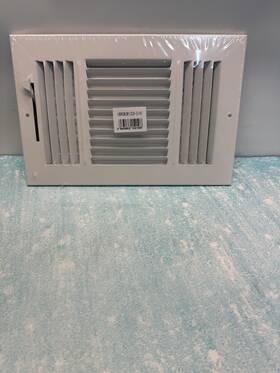 Hbw 963063152108 10 Inch X 6 Duct Opening Size 3-way Stamped Face Steel Ceiling/sidewall Air