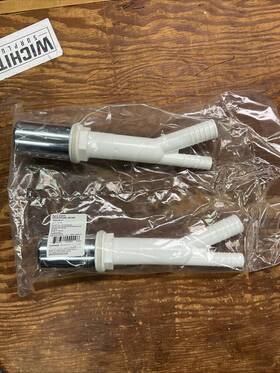410275 Hds Dishwasher Polyethylene Air Gap Chrome Finish 2pcs