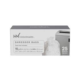 B00f63i5hq Highmark Sg Us Shredder Bags 1 Mil 15 Gallons Clear Box Of 25 Dp00704