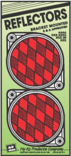 844010 Hillman Adhesive Reflector Red 3 Inch -