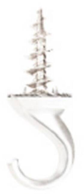 122412 Hillman Fasteners 5 Pack Driller Hook White 15-lb