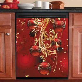 Homa 035195268799 Christmas Dishwasher Cover Magnet Decorations Wind-bell Refrigerato