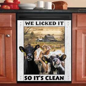 Homa 742214157229 Cow Magnet Dishwasher Cover Rural Farm Decor Refrigerator Magnets Decorative
