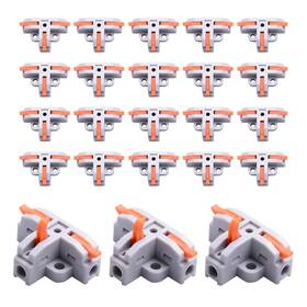 Dz20 Htcelle Lever Wire Nut Connector 20-piece 3 Way T-type Univers