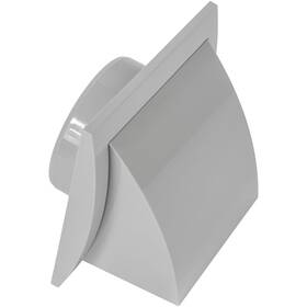 Hvac Ov 751037981461 4 Inch Plastic Exhaust Vent Hood With Backdraft Damper Gray Abs
