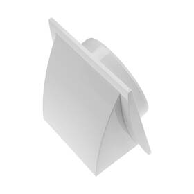 Hvac Ov 751037981485 White Abs Plastic Exhaust Vent Hood With Flap - 6 Inch Fit For Bathroom Kitc