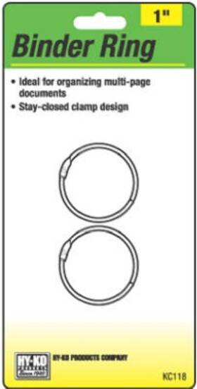 Kc118 Hy-ko 5 Pack - Binder Ring 1- Inch 2-pk