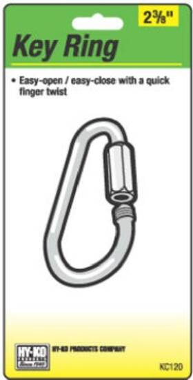 Kc120 Hy-ko 5 Pack - Key Ring Oval Steel