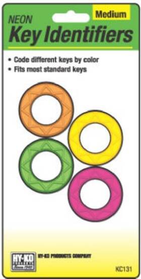 Kc131 Hy-ko 5 Pack - Key Identifiers Medium Neon 4-pk