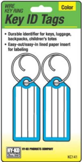 Kc141 Hy-ko 5 Pack - Key I.d. Tag Wire Ring 2-pk
