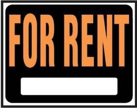 840026 Hy-ko Prod Co 5 Pack - Jumbo Inch For Rent Sign Plastic 15 X 19- -840026