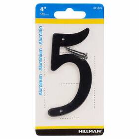 841626 Hy-ko Prod Co 3 Pack Address Number Satin Black Zinc 4- Inch 5