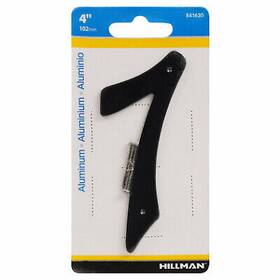 841630 Hy-ko Prod Co 3 Pack Address Number Satin Black Zinc 4- Inch 7