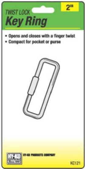 Kc121 Hy-ko Prod Co 5 Pack Twist Lock Key Ring