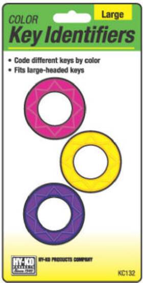 Kc132 Hy-ko Prod Co 5 Pack - Key Identifiers Large 3-pk. -kc132