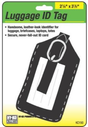 Kc150 Hy-ko Prod Co 5 Pack - Luggage I.d. Tag Leather Look -kc150