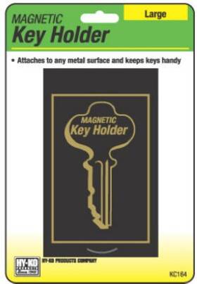 Kc164 Hy-ko Prod Co Key Hider Magnetic Black Plastic Extra Large