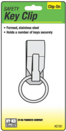 Kc181 Hy-ko Prod Co 5 Pack Safety Key Clip Split-ring Stainless Steel
