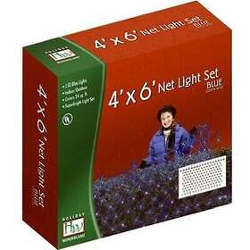 48954-88 Inliten Llc-import Christmas Net Light Set Blue 150-ct. 4 X 6-ft. -48954-88