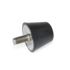 8x16-15.9-55 J.w. Winco 254-50-3/8x16-15.9-55 Gn254-50-3/8x16-15.9-55 Tapered Bumper
