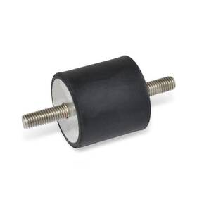 Gn451.1-32-19-1 J.w. Winco 451.1-32-19-1/4-55 Gn451.1-32-19-1/4x20-55 Rubber Bumper Stainless