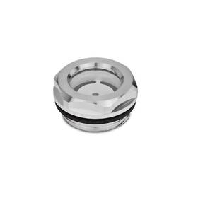 Gn743.1-11-m16x1.5-a J.w. Winco 743.1-11-m16x1.5-a Oil Sight Glass Aluminum