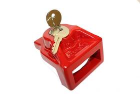 Jendyk 606015534334 Ghal-ka Red Aluminum Glad Hand Lock Keyed Alike 1 Pack