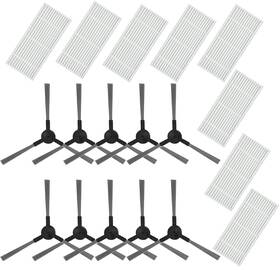 Br150 Jj Neumann Replacement Parts - 8 Filters 10 Side Brushes For Robot Vacuum Cleaners Ma