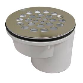 D41600 Jones Stephens 2 Overall Size Shower Stall Drain Pvc