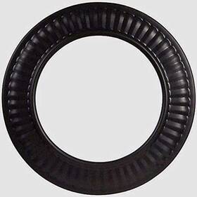 Katiesdolls 757769222098 Pipe 8 Inch Stove Trim Collar Black Matte Finish 24 Gauge Single Wall Steel