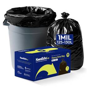 K33f30b-1.0 Keenecho Heavy Duty Contractor Trash Bags 33 Gallon 30 Count 1.0 Mil Strong Black Ga