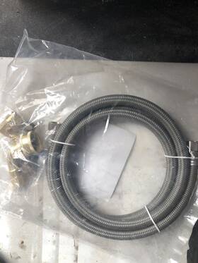 Kssdwhk-144 Kelaro Universal Stainless Steel Dishwasher Hose Kit 6 Foot Burst Proof