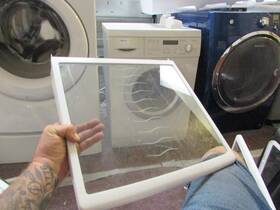 67003389 Kenmore 12457411 Refrigerator Staionary Glass Shelf Part #