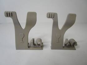 Wpw10158385 Kenmore W10158385 Dishwasher Stemware Clip Gray Set Of 2 Asmn