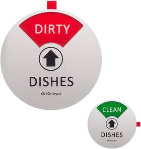 Kw-cd01 Kichwit Dishwasher Magnet Clean Dirty Sign 4 Inches Red And Green