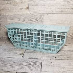 83696 Kitchenaid Vintage Dishwasher Silverware Rack Basket With Lid Light Blue
