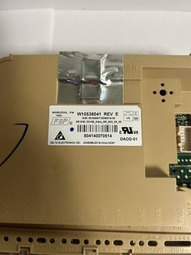 W10538041 Kitchenaid Rev E Whirlpool Dishwasher Main Control Board