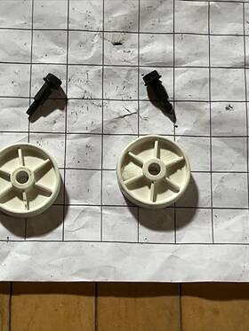 Wp3370389 Kitchenaid Wp8268977 Dishwasher Transport Wheel With Screws
