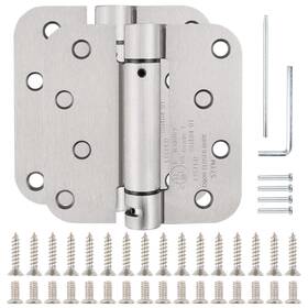 Kiw-sph4-5 Kiw Kiw-sph4-5/8r-sn2 Automatic Self-closing Door Hinges Satin/brushed Nickel 4 Inch X Spring He