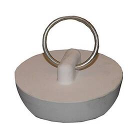 02-3217 Lasco White Rubber Hollow Stopper For 2-inch Drain Openings