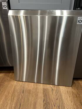 Acq88048304 Lg Dishwasher Front Cover Door Panel Black Stainless Asmn