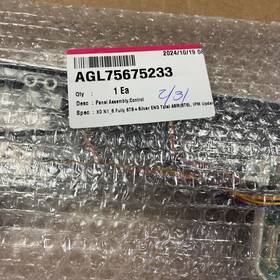 Agl75675233 Lg Dishwasher Control Panel Assembly - New Oem