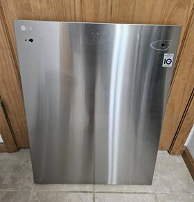 Acq88048212 Lg Agm75570306 Oem Original Dishwasher Outer Door Panel Stainless /