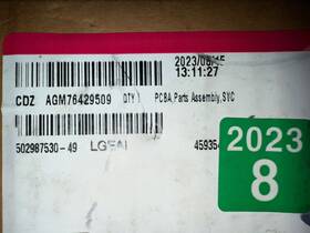 Agm76429509 Lg New Oem Genuine Main Pcb Assembly -