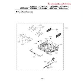 Ahb73249211 Lg Zero Rust Dishwasher Upper Rack Assembly Same Day Ship And Warranty
