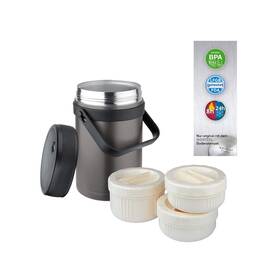Va-9683at Litexpress Isosteel Vacuum Food 1.5 L Dishwasher Proof 18/8 Stainless Steel Plus 3 Pl
