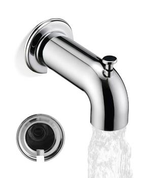 Ldf01010 Localand Extra Long Tub Spout With Diverter Fits For 1/2 Inch Ips Threads Chrome Plated