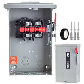 2p-60a Lovnewmax 60 Amp Disconnect Switch 2 Pole 110/240v Non-fusible Safety Indoor&o
